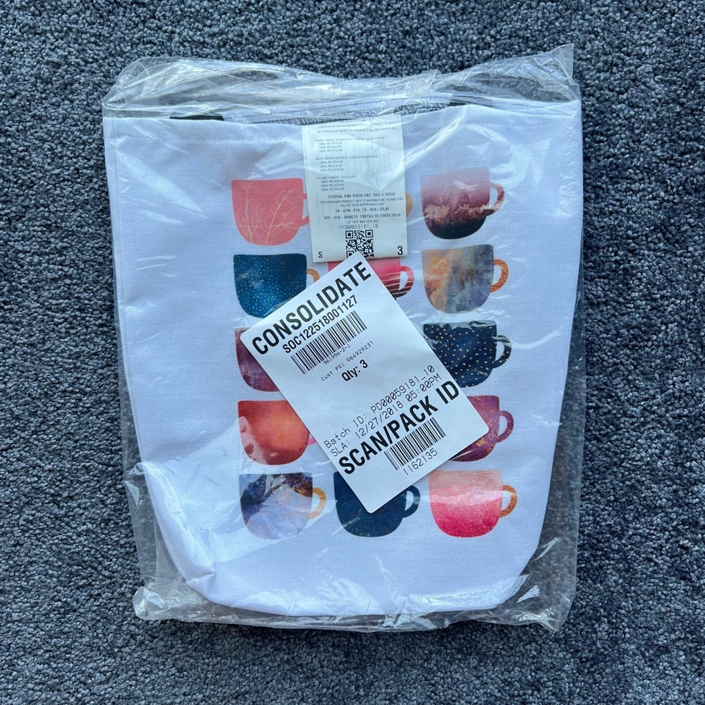 NWT Mug Tote Bag